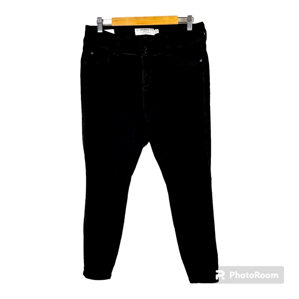 Torrid Denim Black Jegging First At Fit Night Shade Blue Size 16S